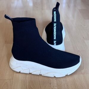 NAKED WOLFE “Dice” High-Top Sock Sneakers Size 37